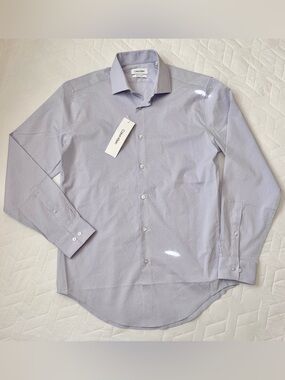 Men’s Calvin Klein Lilac Patterned Dress Shirt M